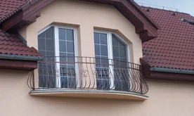 Balkón oblý kovaný KZ 06